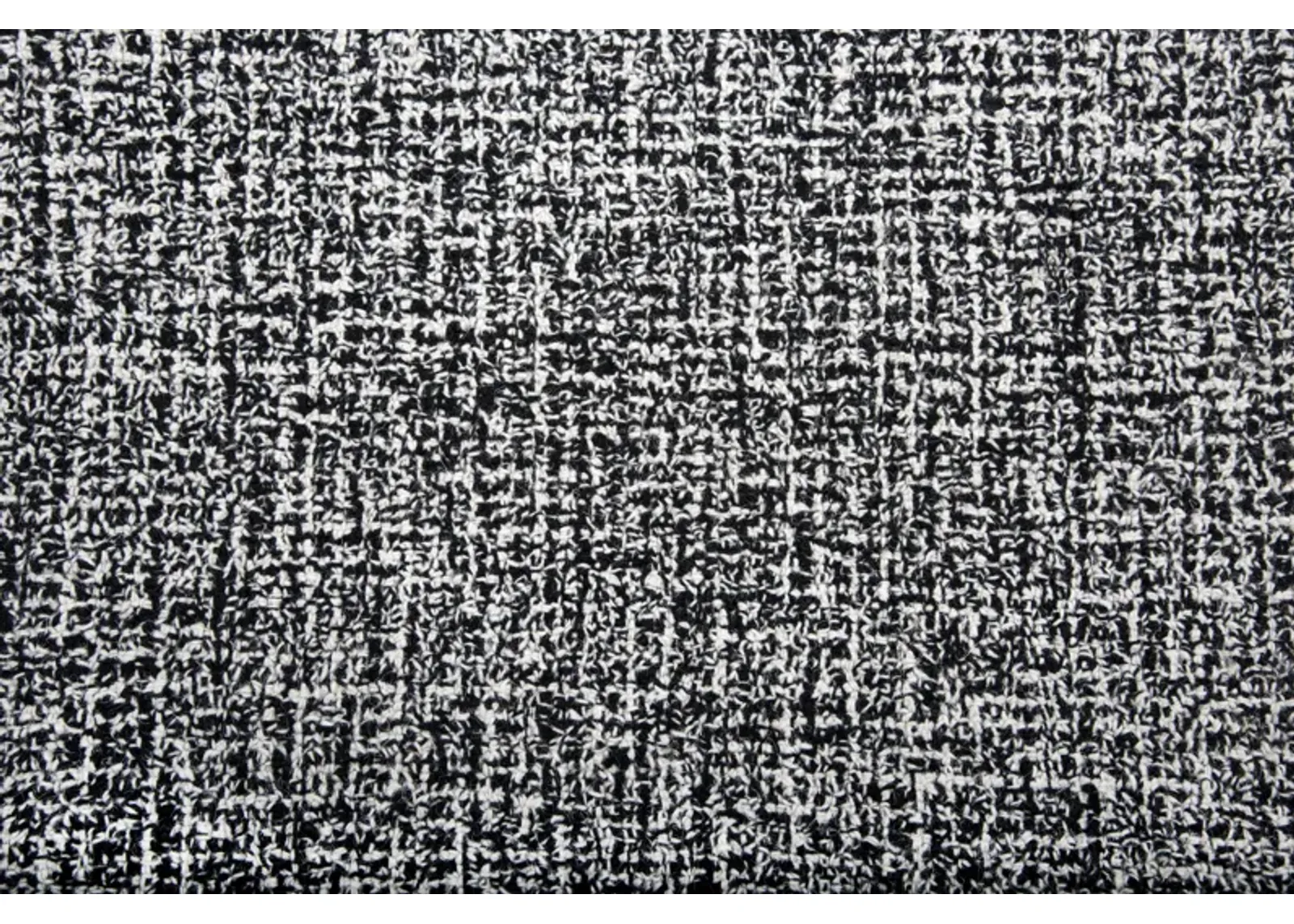 Brindleton Black/White Tweed Wool 5' x 8' Rectangle Rug