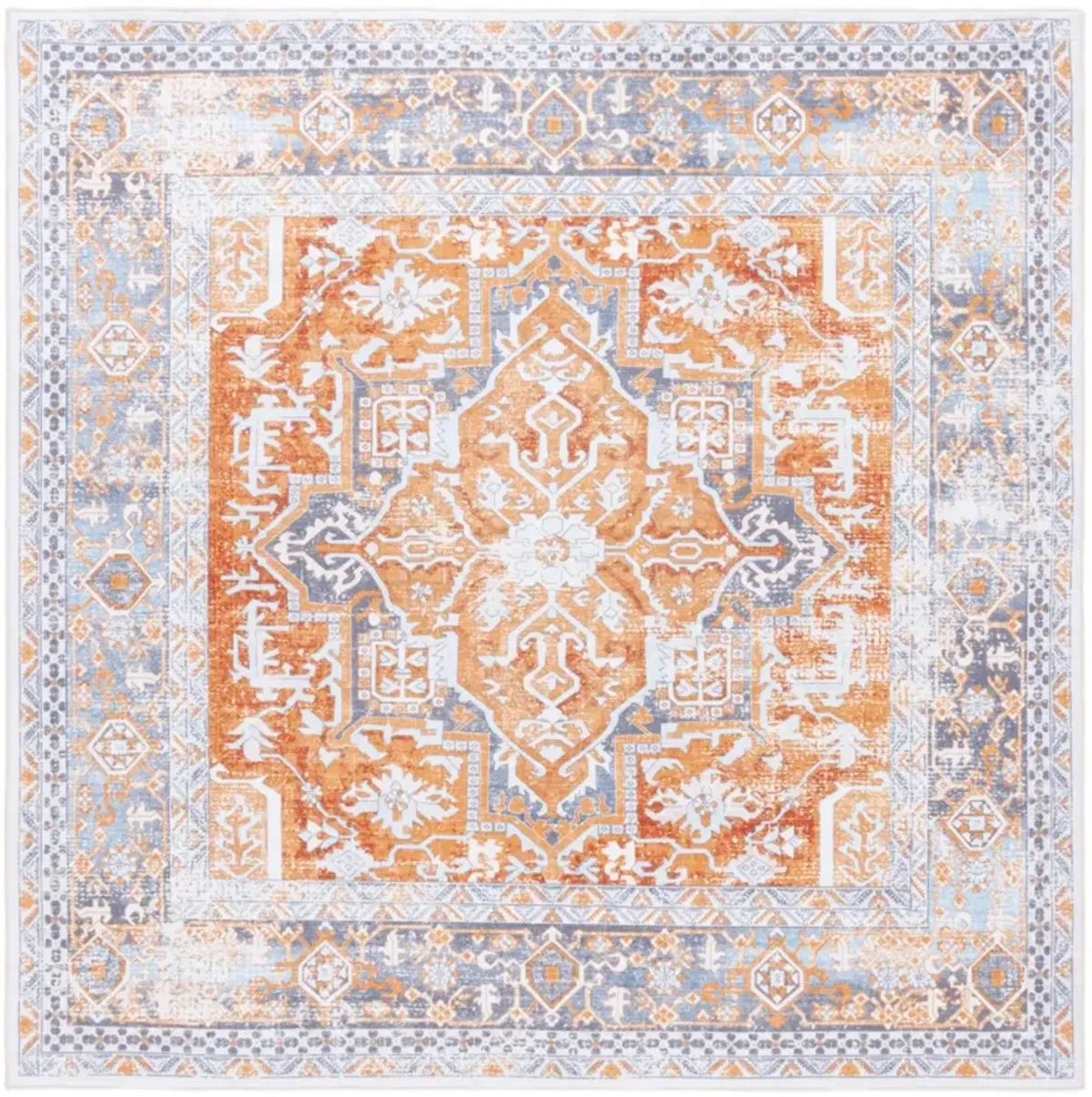 ARIZONA 323 RUST  6' x 6' Square Square Rug