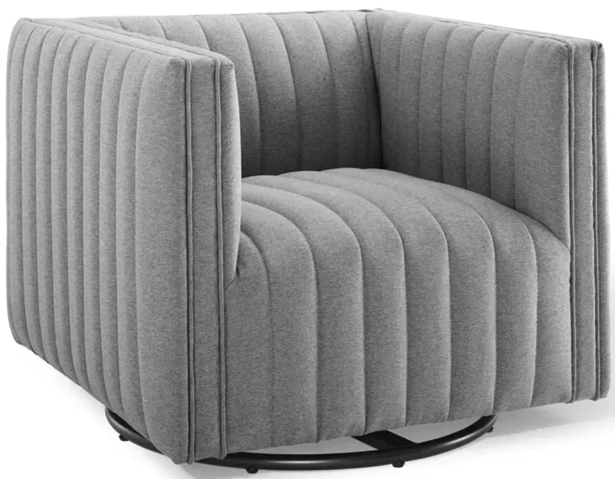 Conjure Tufted Swivel Upholstered Armchair