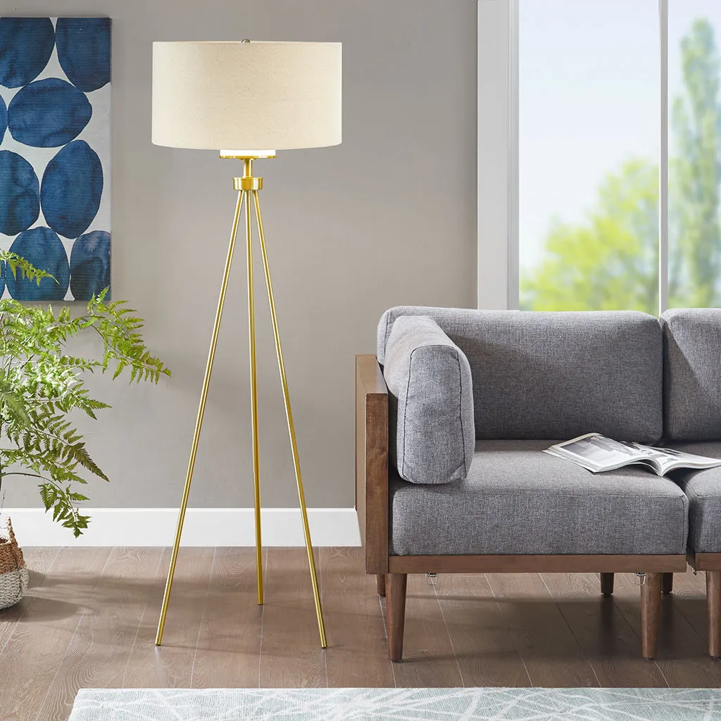 INK+IVY Pacific Tripod Floor Lamp with Shade