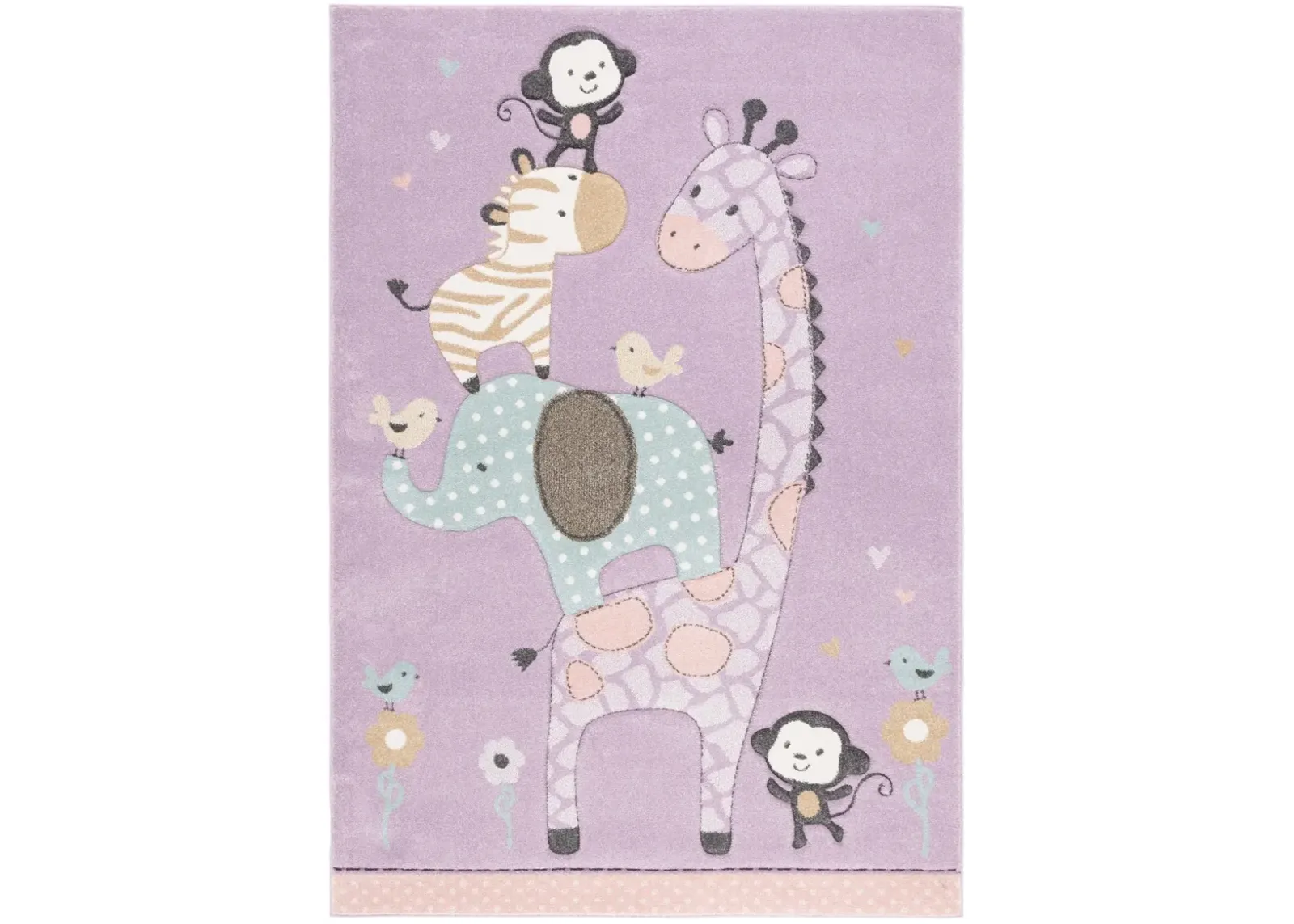 CAROUSEL KIDS 120 PURPLE 2'-3' x 4' Accent Rug