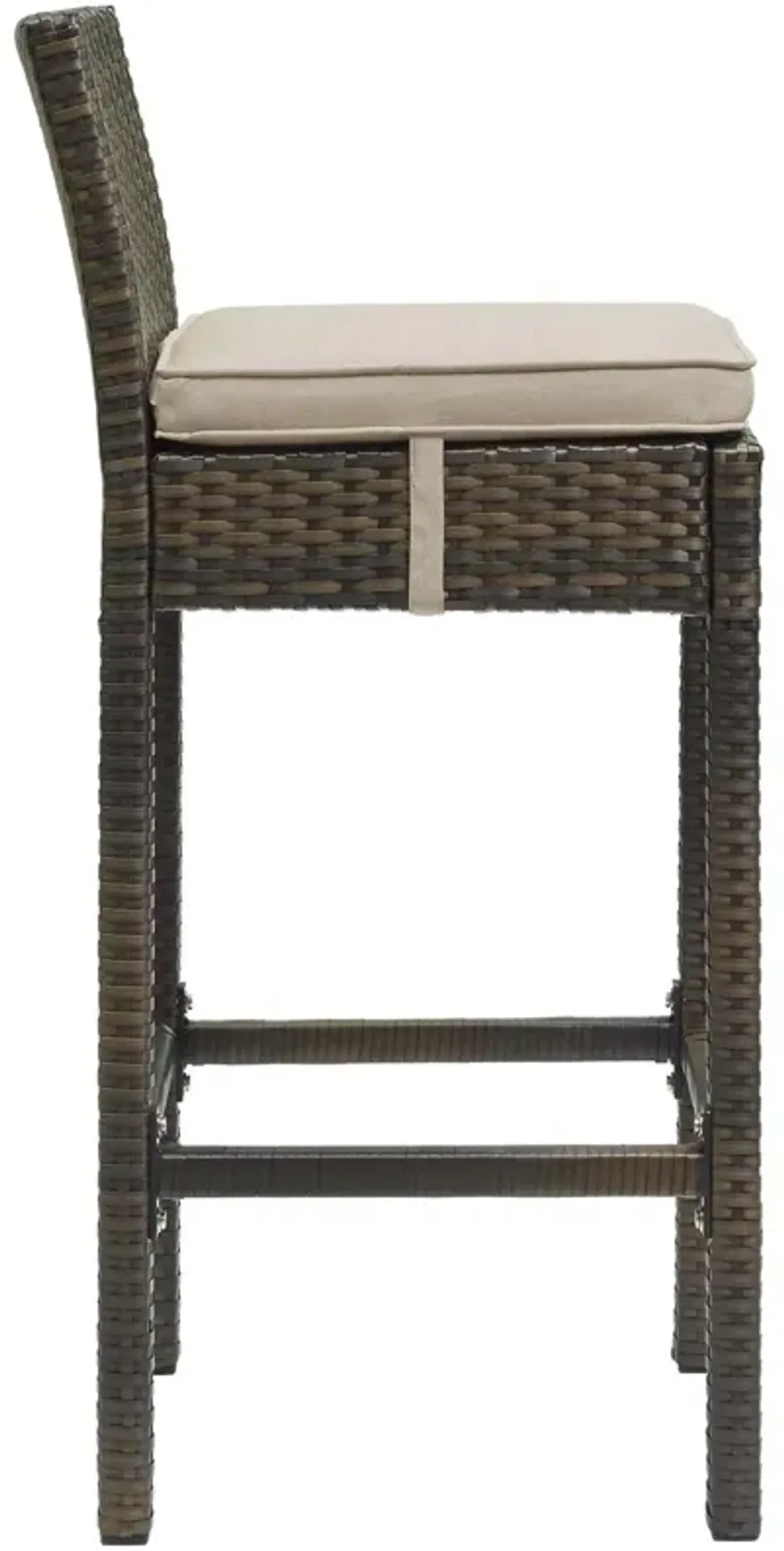 Conduit Bar Stool Outdoor Patio Wicker Rattan Set of 2