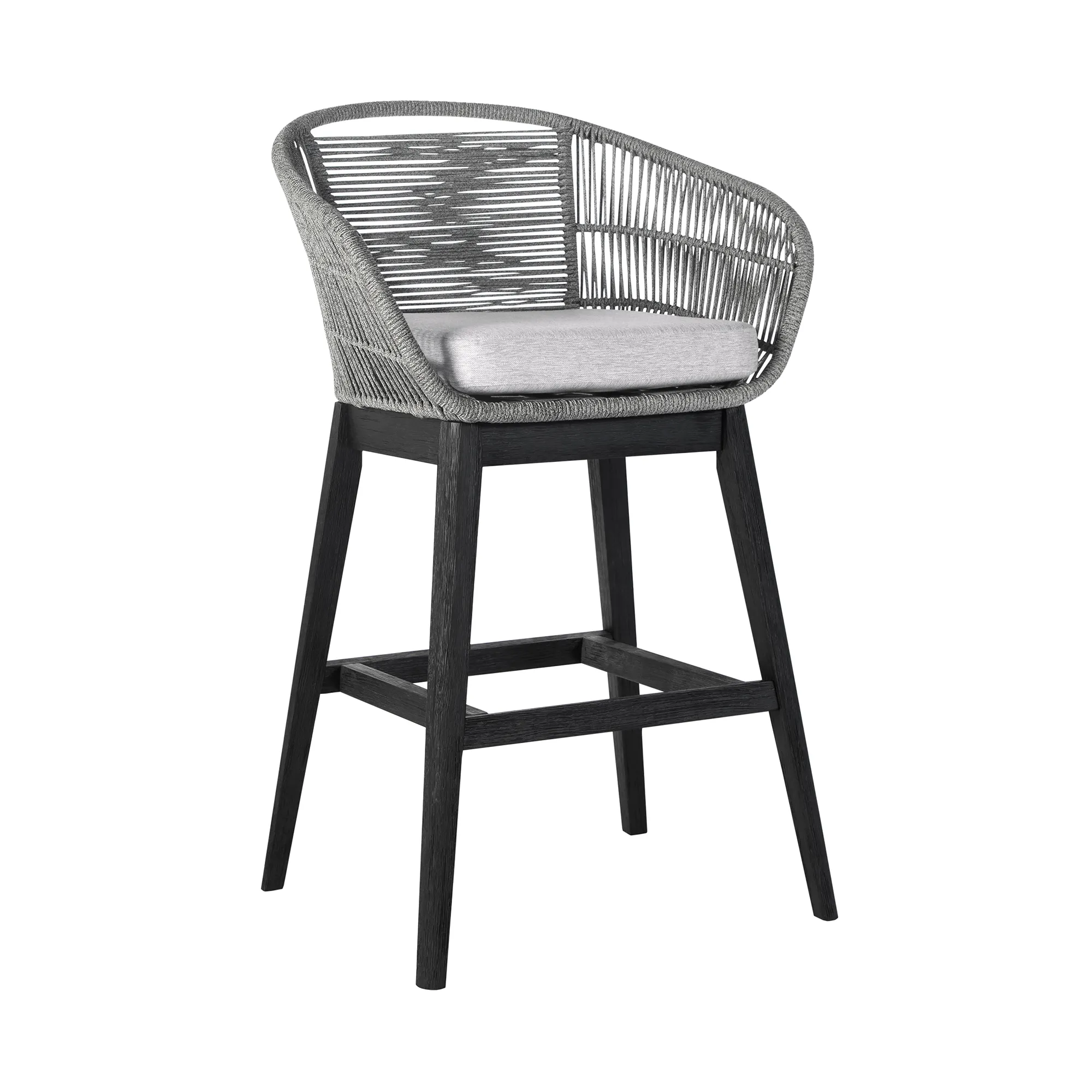 Tutti Frutti Black Indoor/Outdoor Barstool 