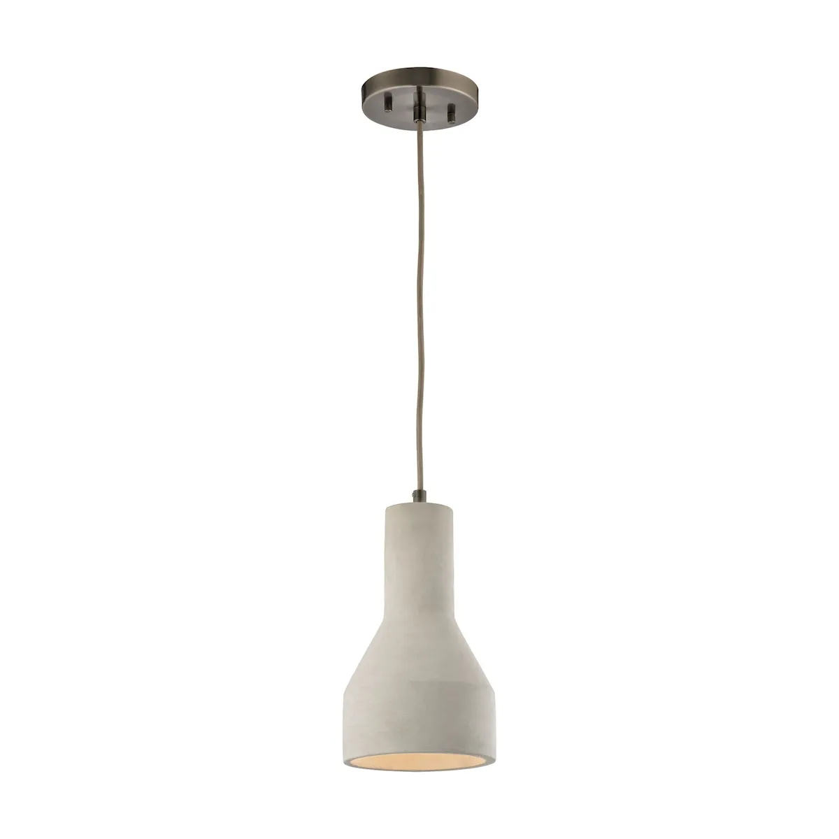 Urban Form 6" Wide 1-Light Mini Pendant - Black Nickel