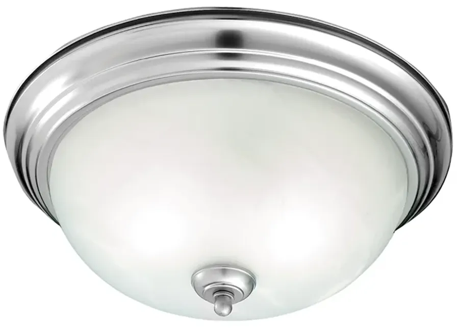 Harmony 14" Wide 2-Light Flush Mount - Brushed Nickel