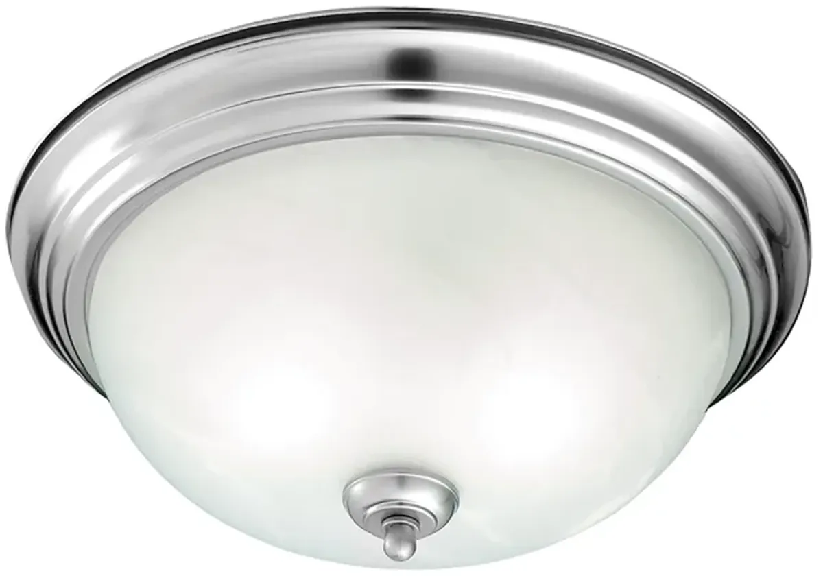 Harmony 14" Wide 2-Light Flush Mount - Brushed Nickel