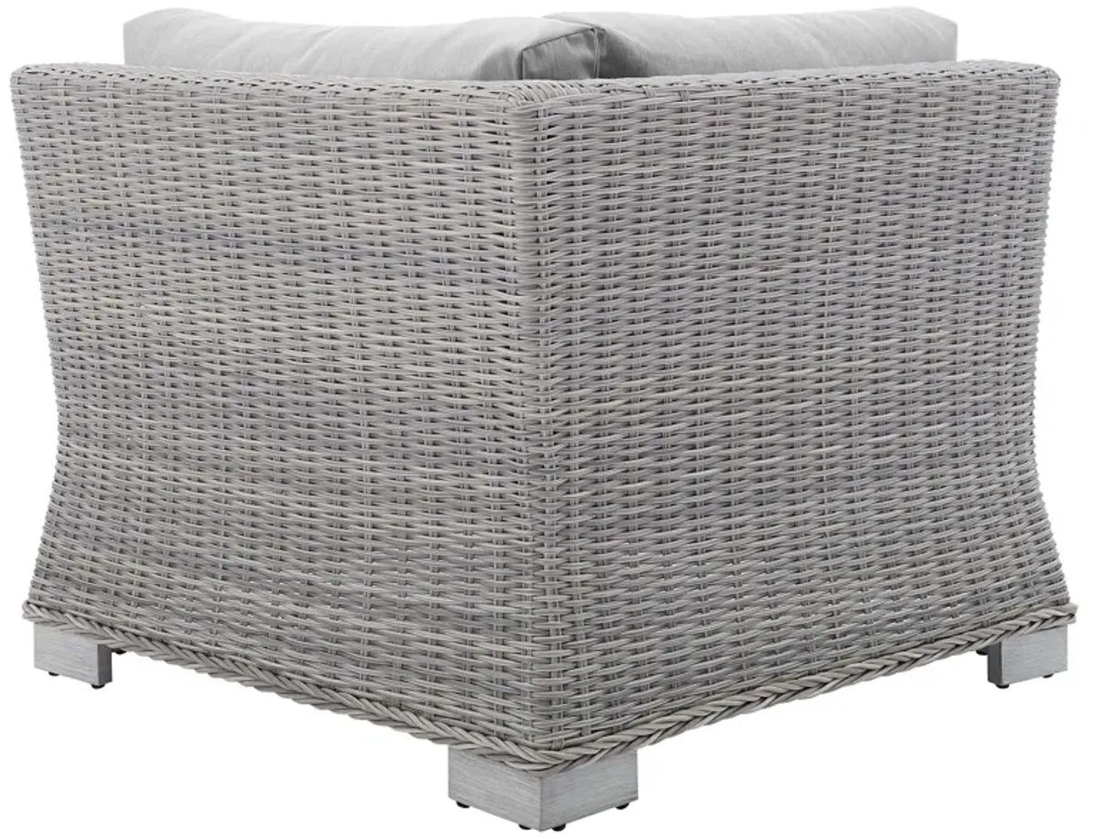 Conway Sunbrella® Outdoor Patio Wicker Rattan Corner Chair