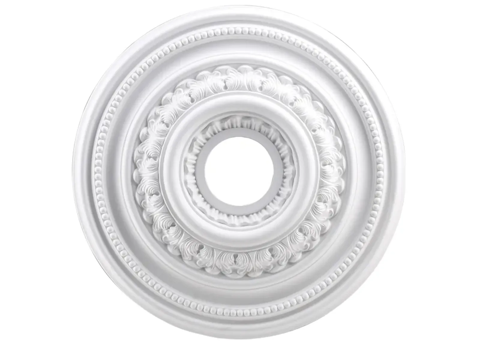 English Study 18'' Wide Medallion - White