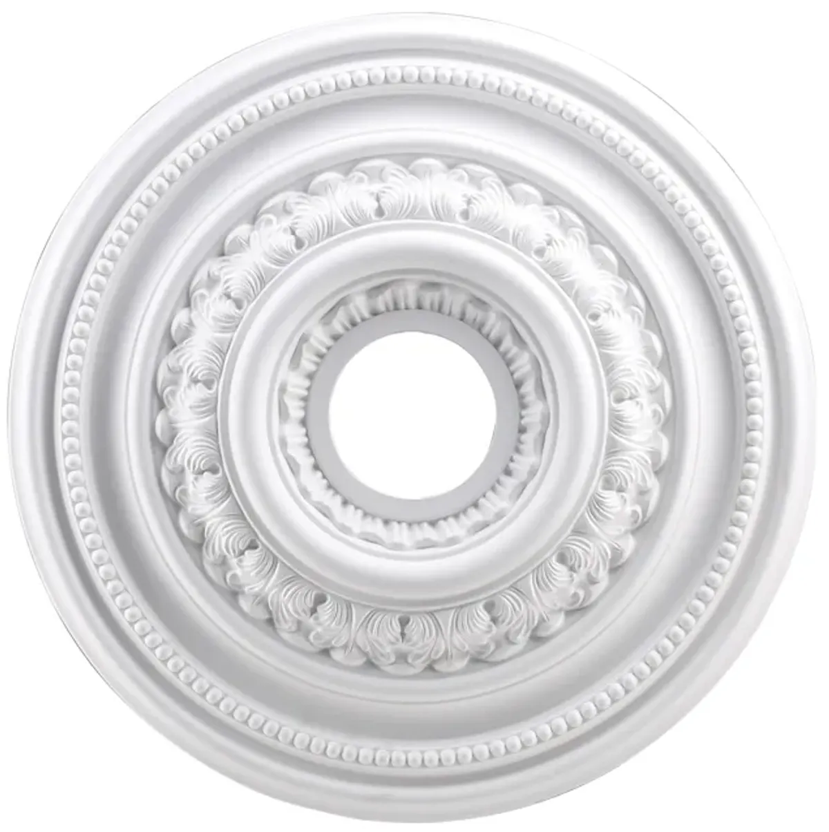 English Study 18'' Wide Medallion - White