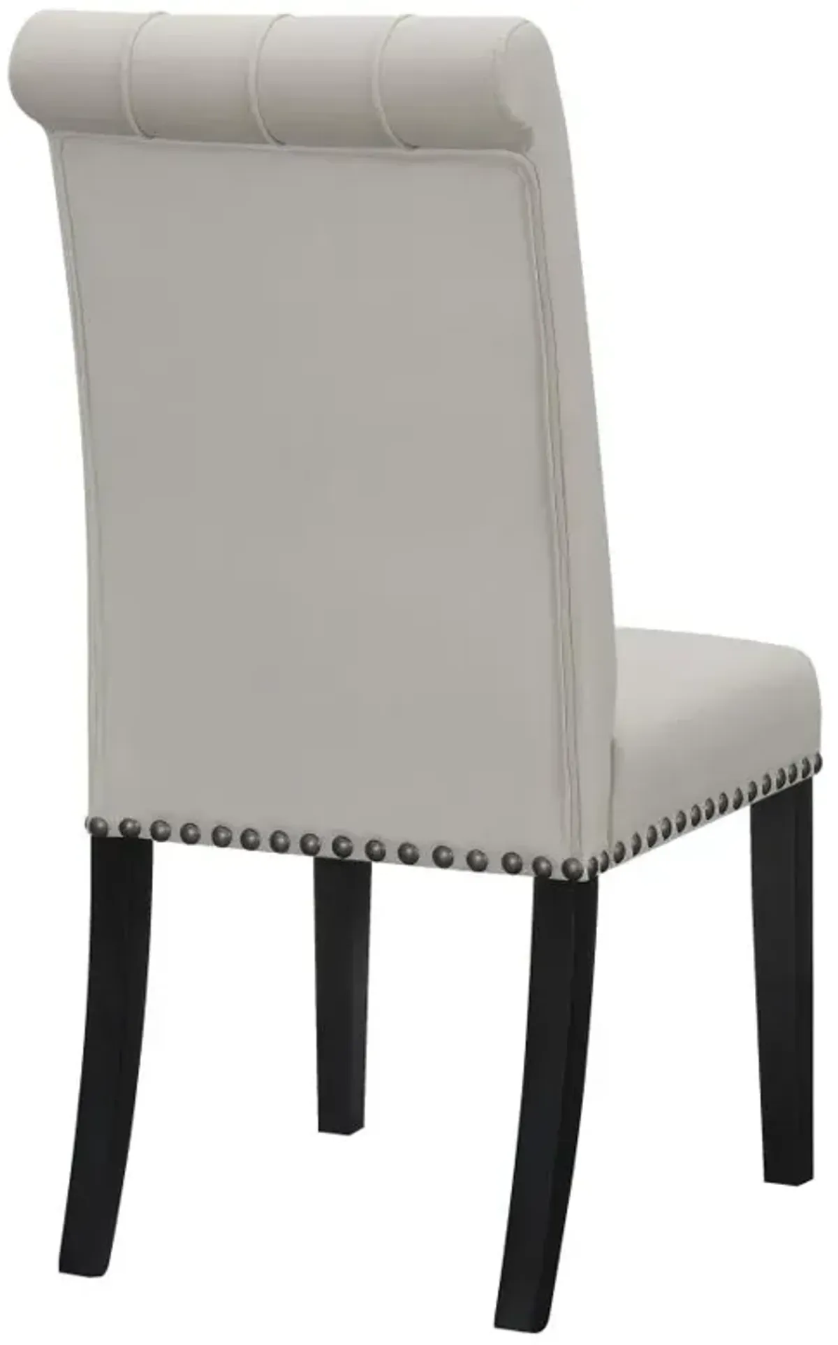 Alana Upholstered Tufted Side Chairs with Nailhead Trim (Set of 2)