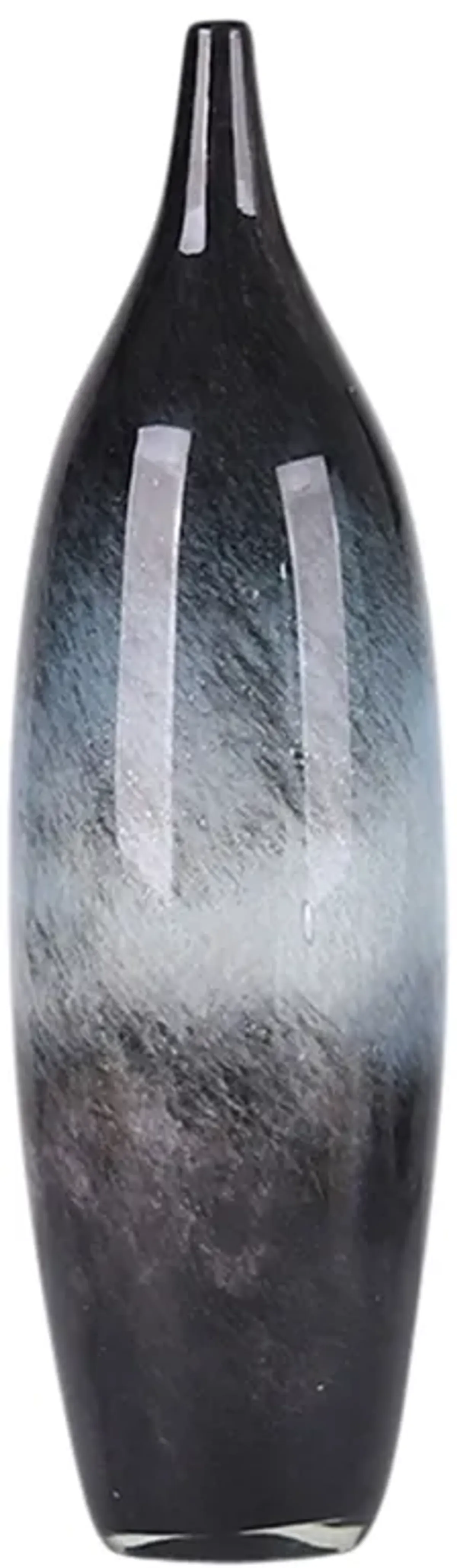 Glass, 18" Vase Blue Ombre