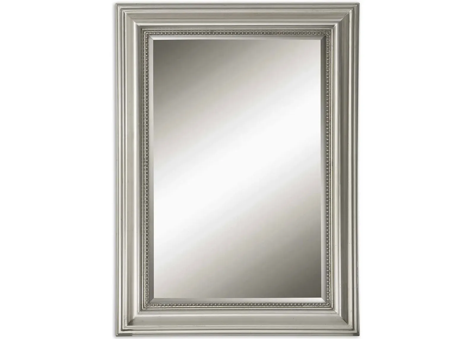 Stuart Silver Beaded Mirror