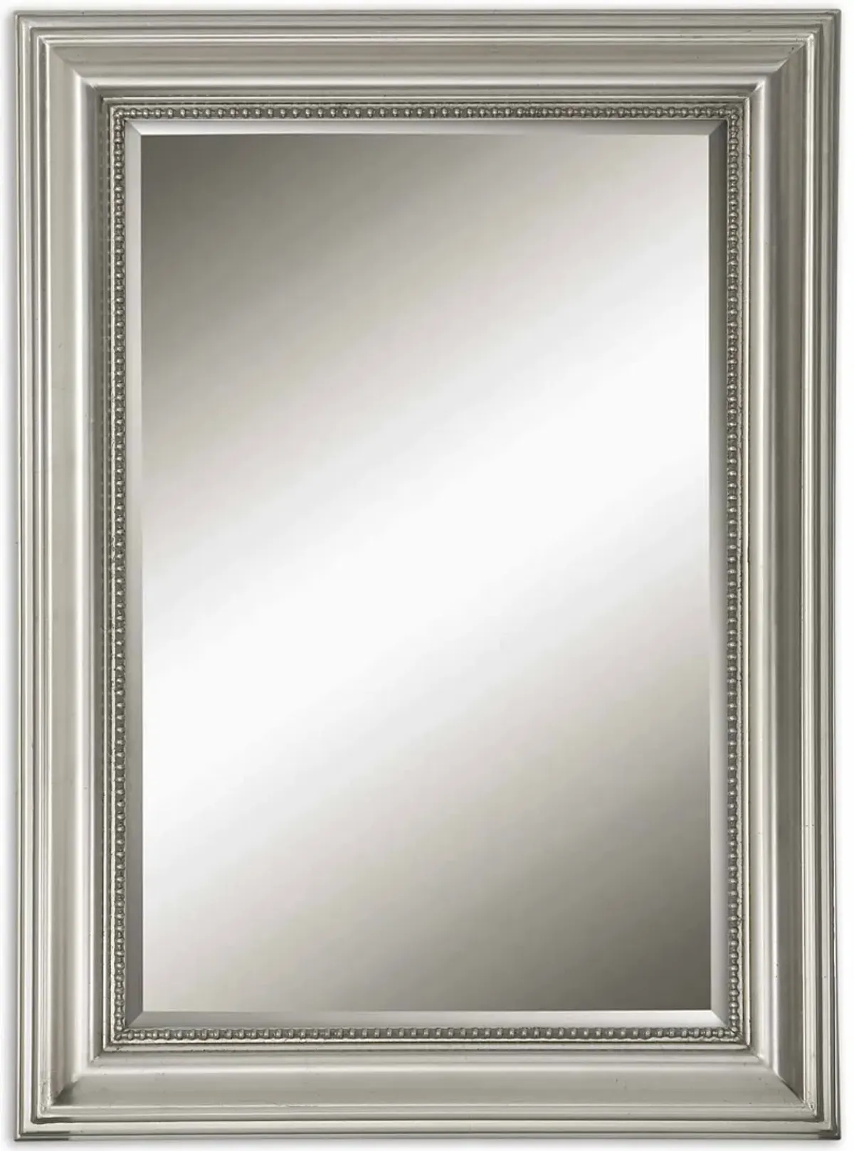 Stuart Silver Beaded Mirror