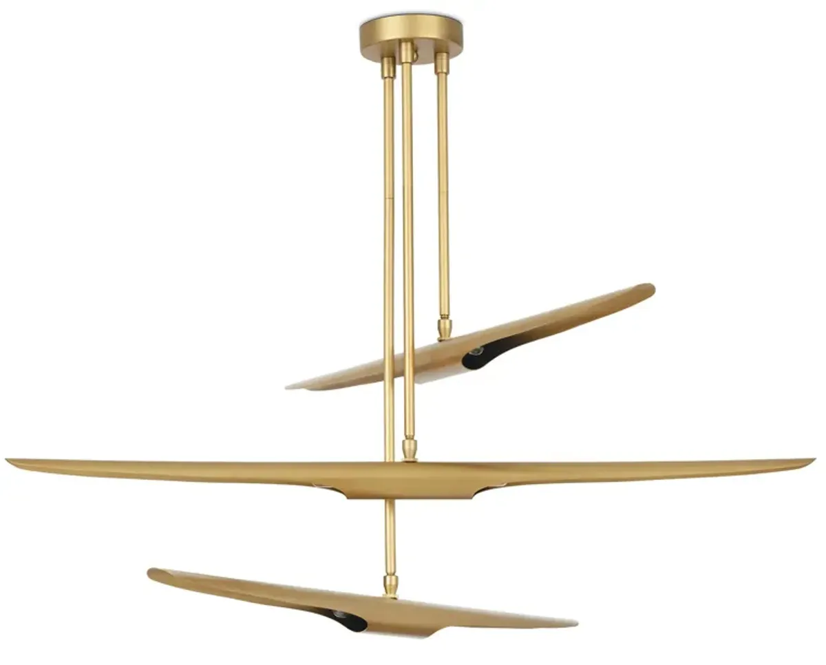 Concorde Chandelier (Natural Brass)