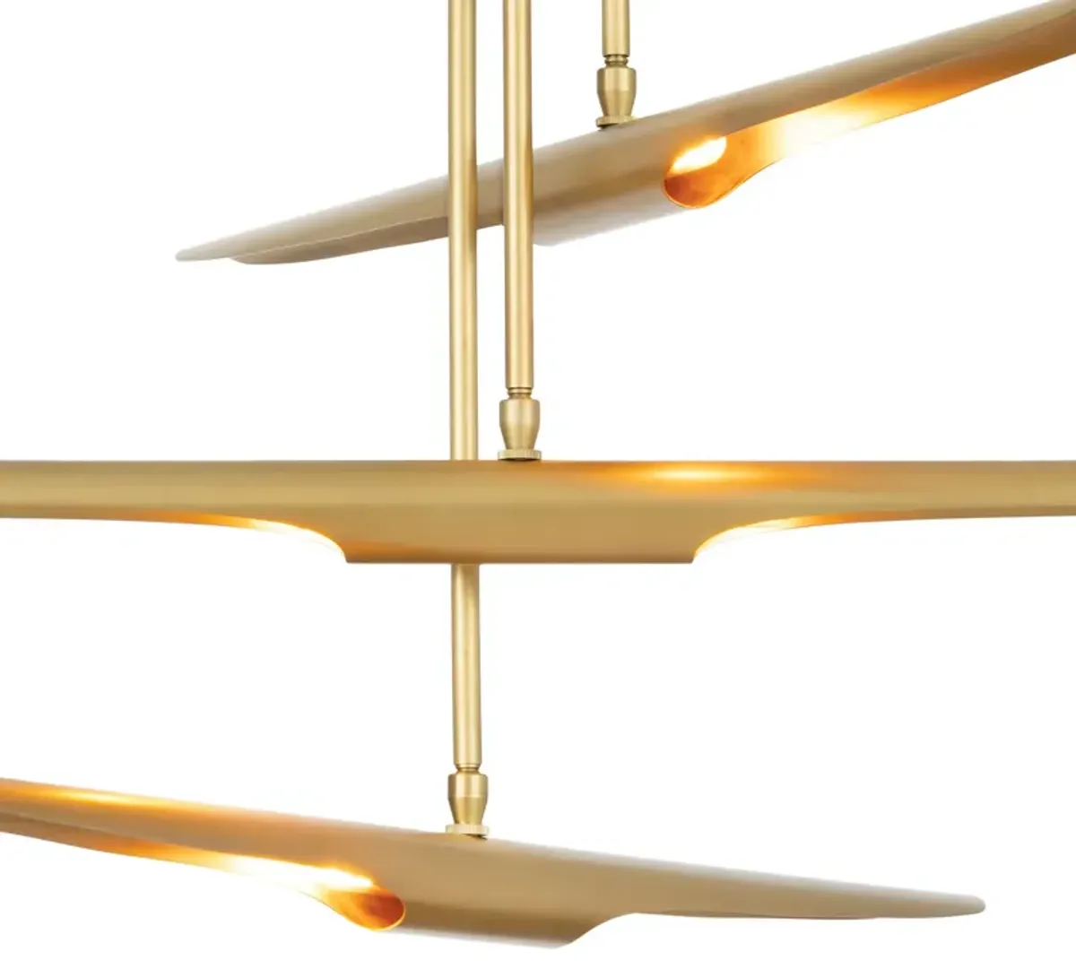 Concorde Chandelier (Natural Brass)