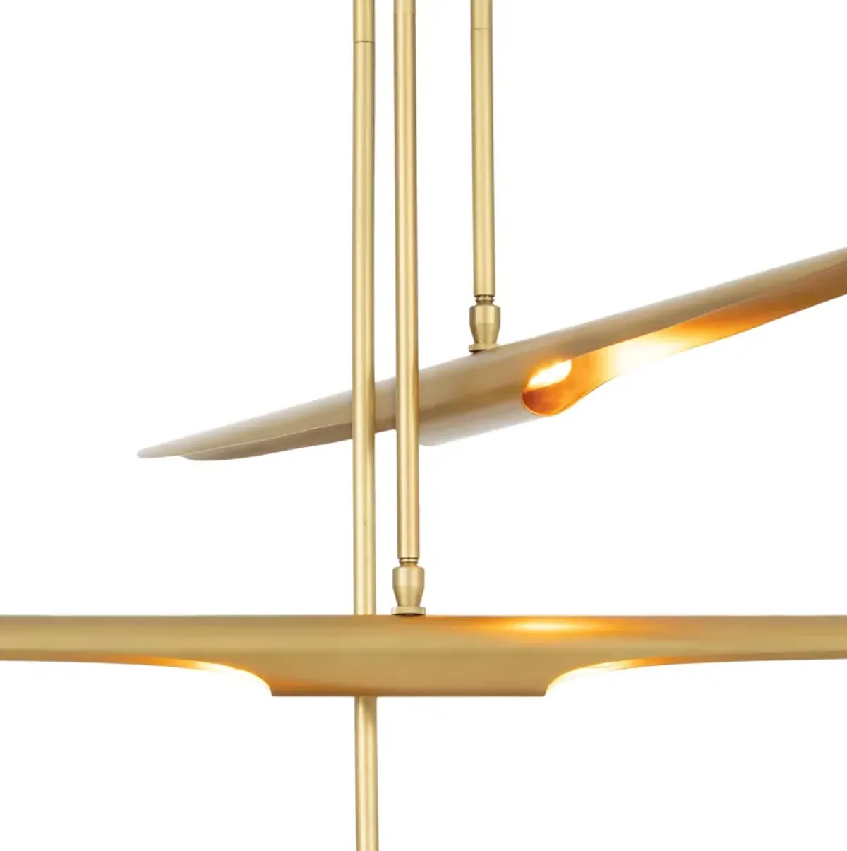 Concorde Chandelier (Natural Brass)