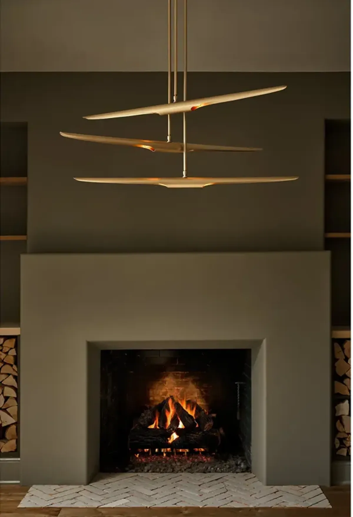 Concorde Chandelier (Natural Brass)