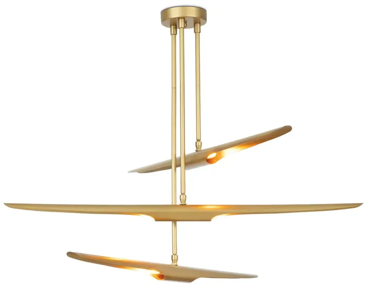 Concorde Chandelier (Natural Brass)