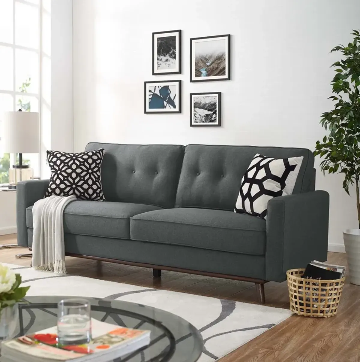 Prompt Upholstered Fabric Sofa