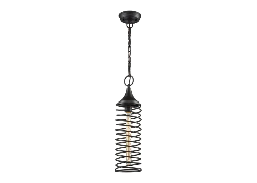 Spring 5" Wide 1-Light Mini Pendant - Oil Rubbed Bronze