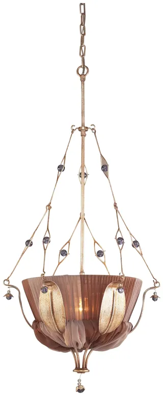 OLIVISSA COLLECTION 1-LIGHT PENDANT in A BRONZED SILVER FINISH ---