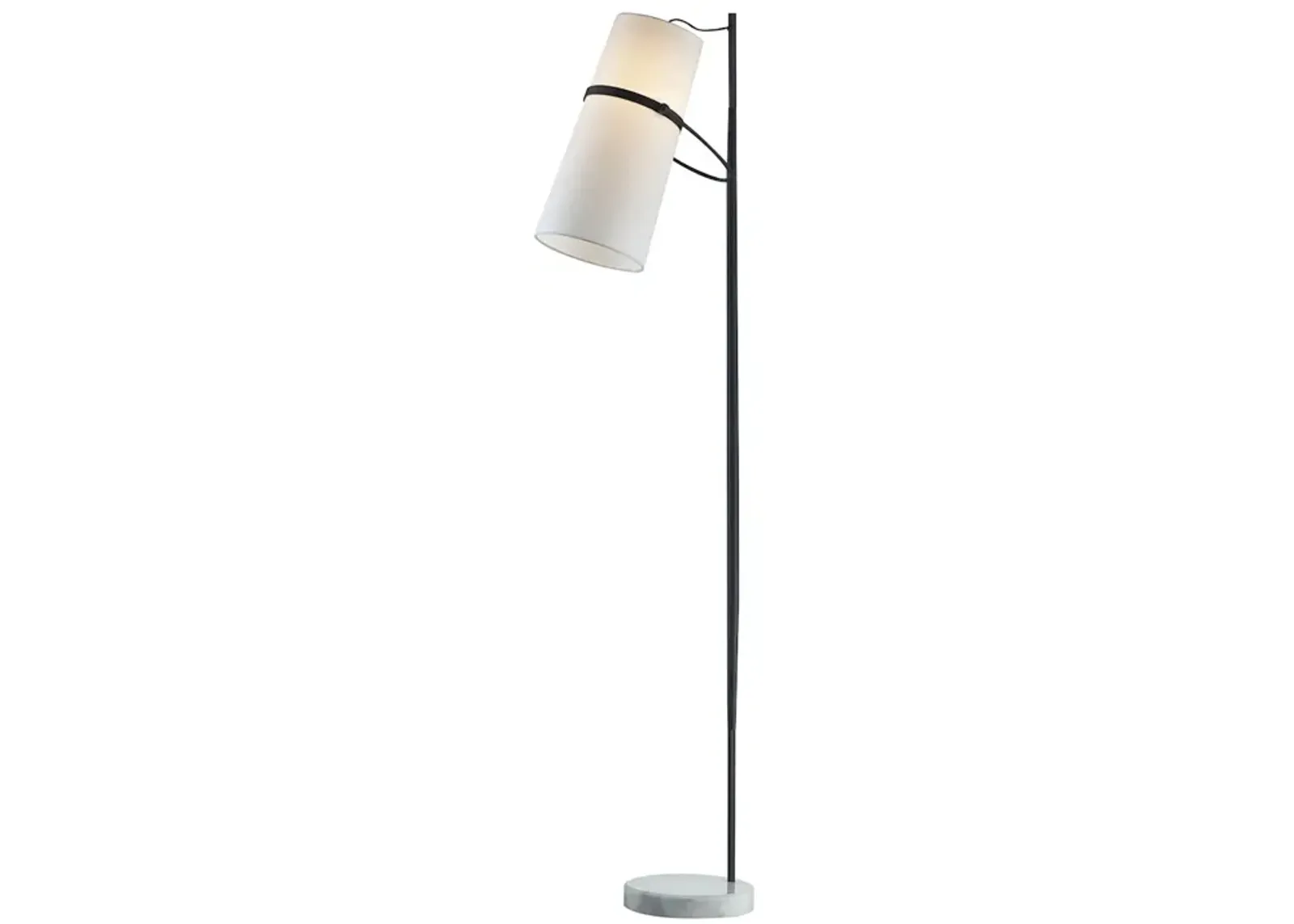 Banded Shade High 1-Light Floor Lamp