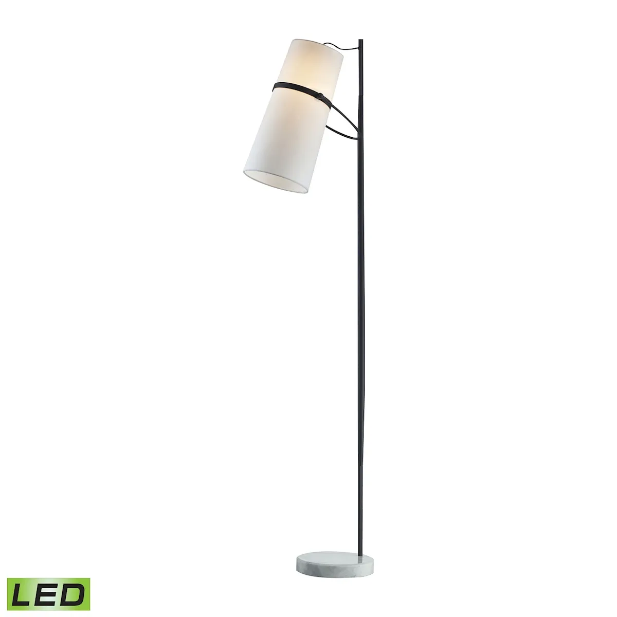 Banded Shade High 1-Light Floor Lamp