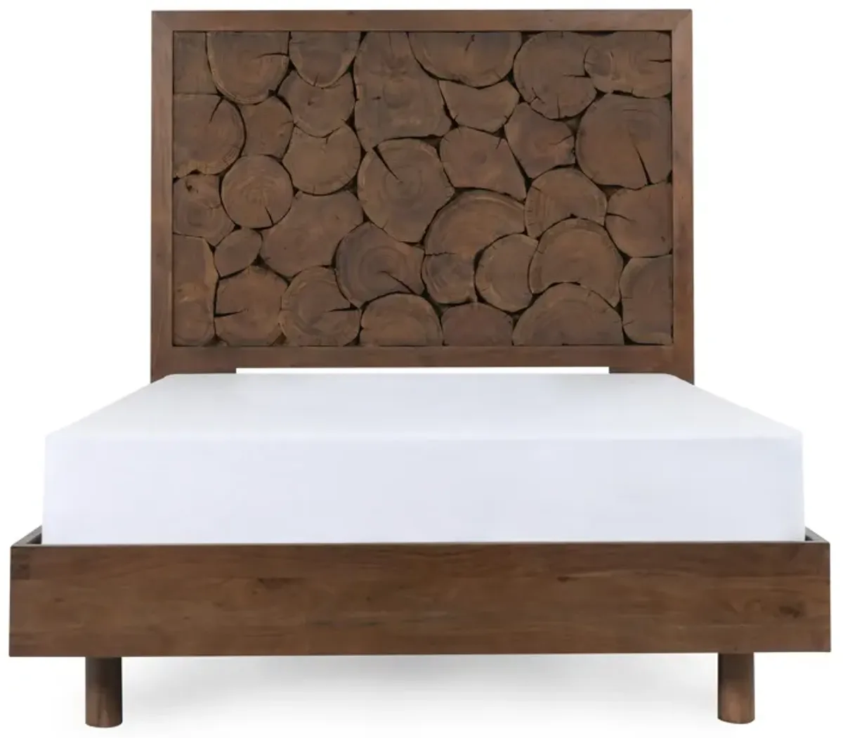 Jaxon Wood Cal King Bed Cocoa Brown