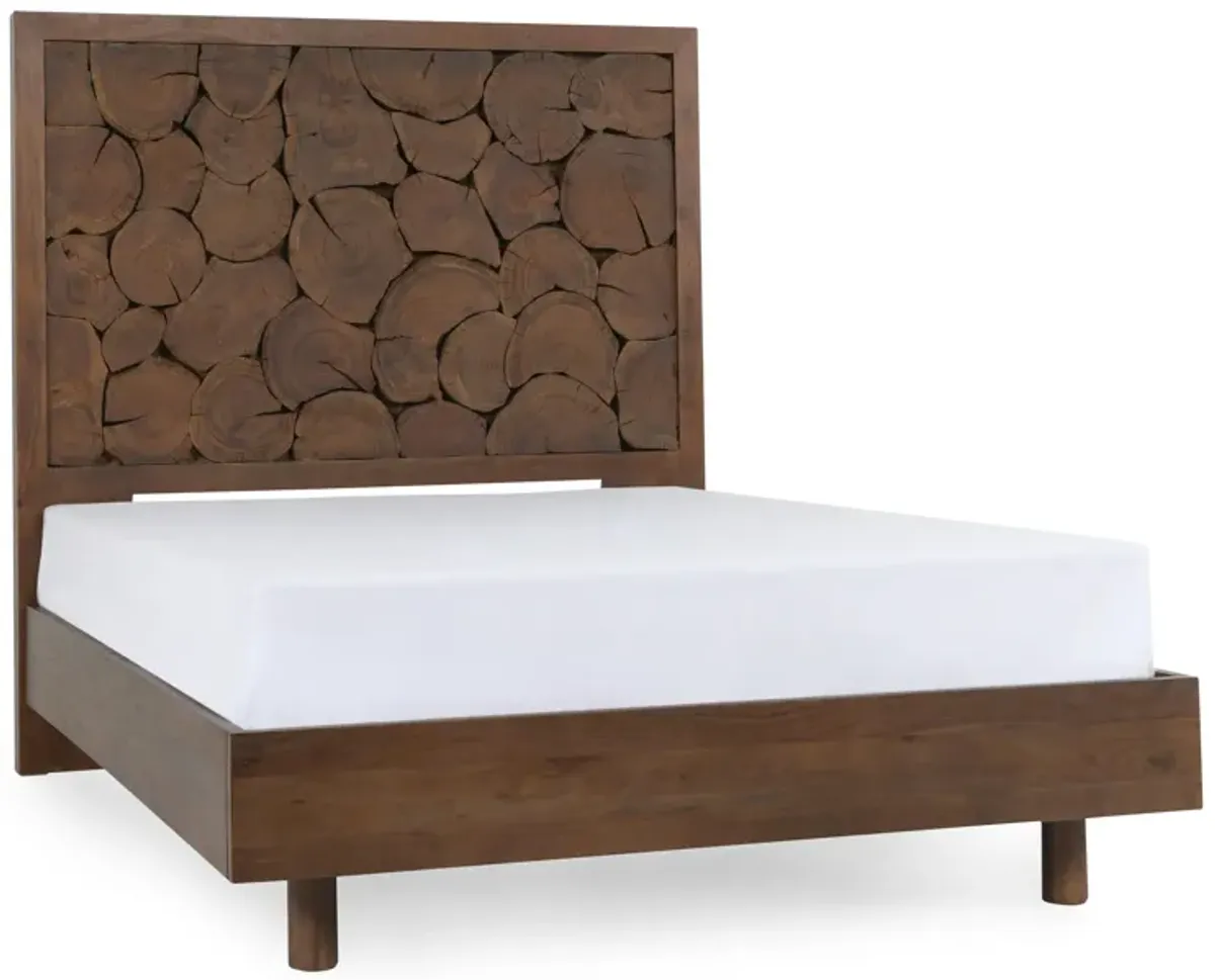 Jaxon Wood Cal King Bed Cocoa Brown