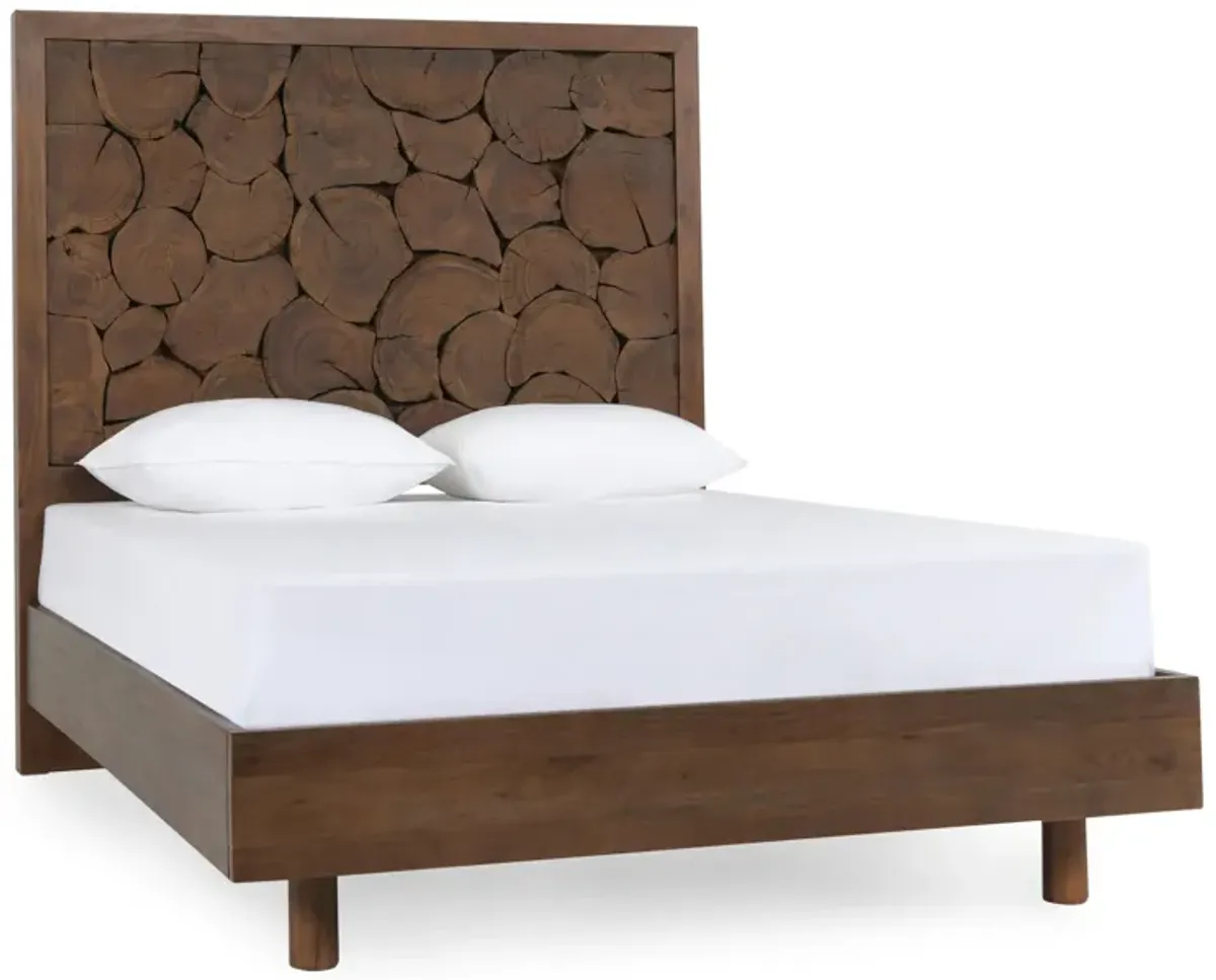 Jaxon Wood Cal King Bed Cocoa Brown