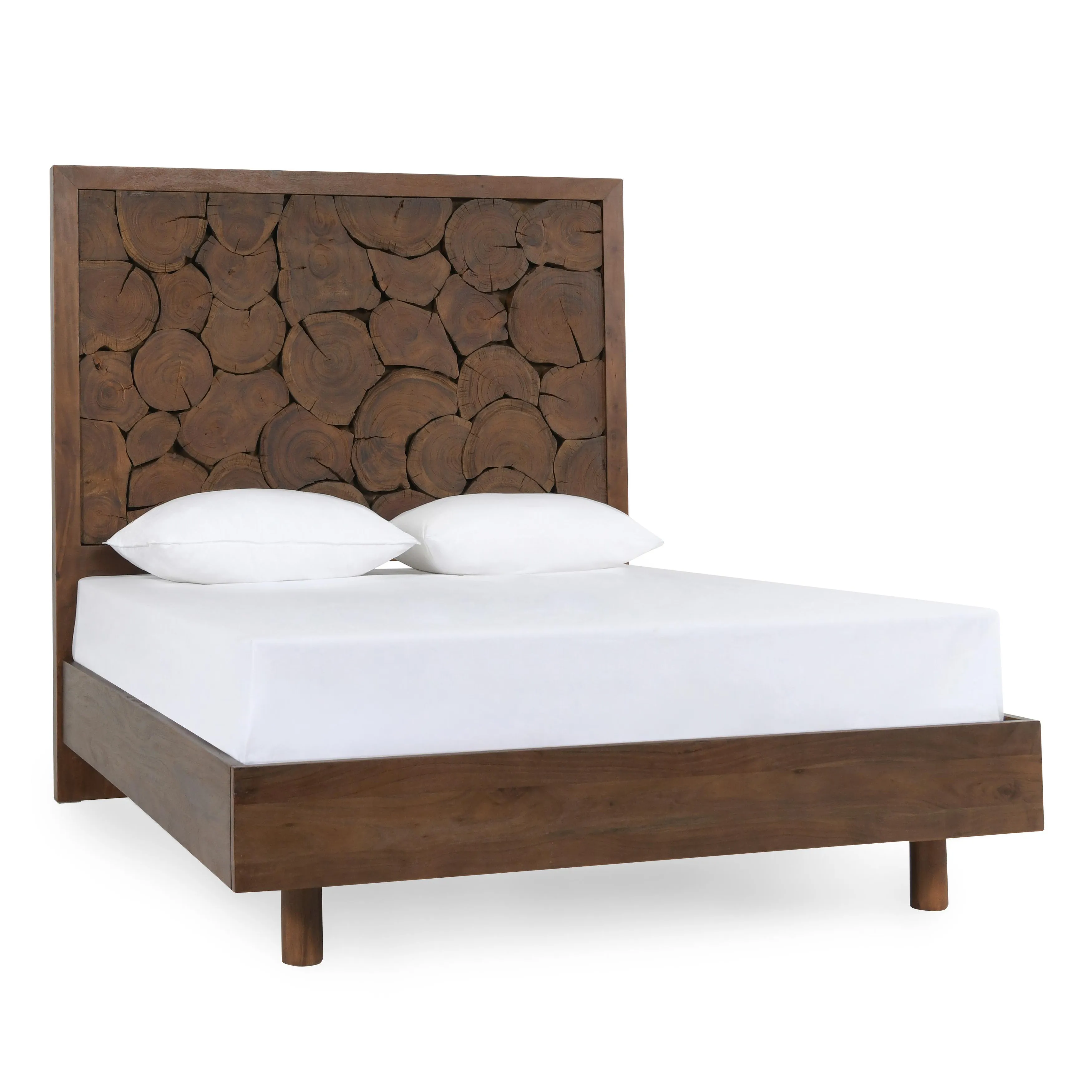 Jaxon Wood Cal King Bed Cocoa Brown