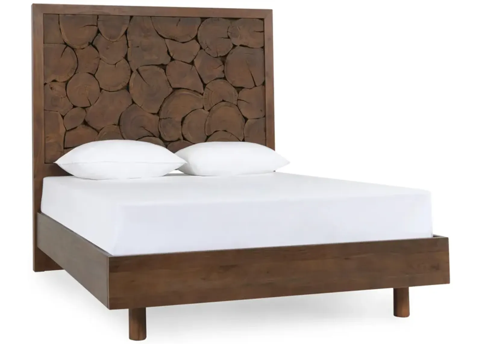 Jaxon Wood Cal King Bed Cocoa Brown