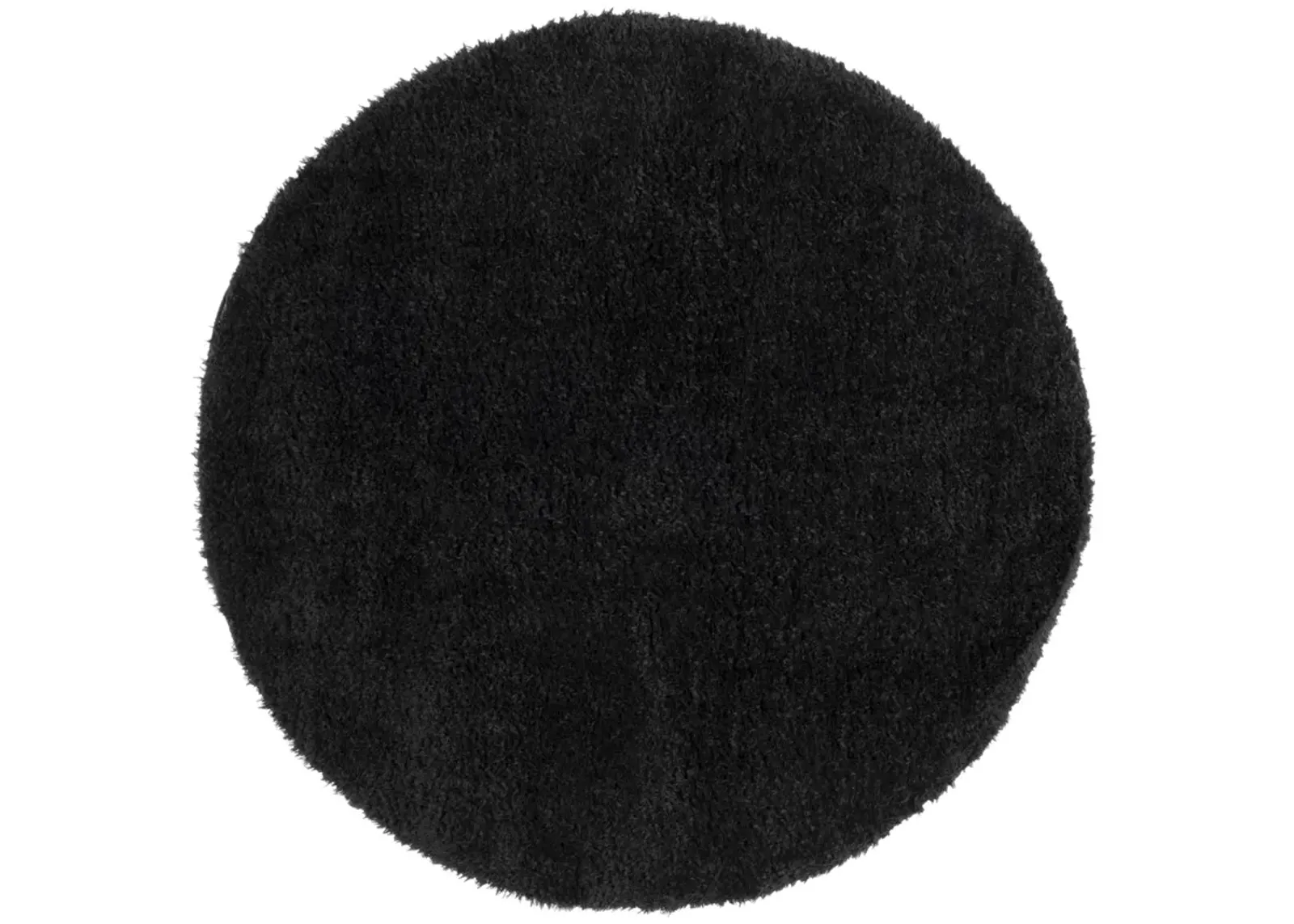 LINDSAY SHAG 560 BLACK 6'-7' x 6'-7' Round Round Rug