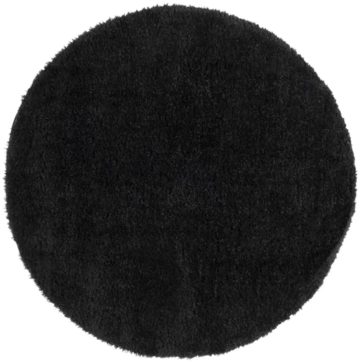 LINDSAY SHAG 560 BLACK 6'-7' x 6'-7' Round Round Rug