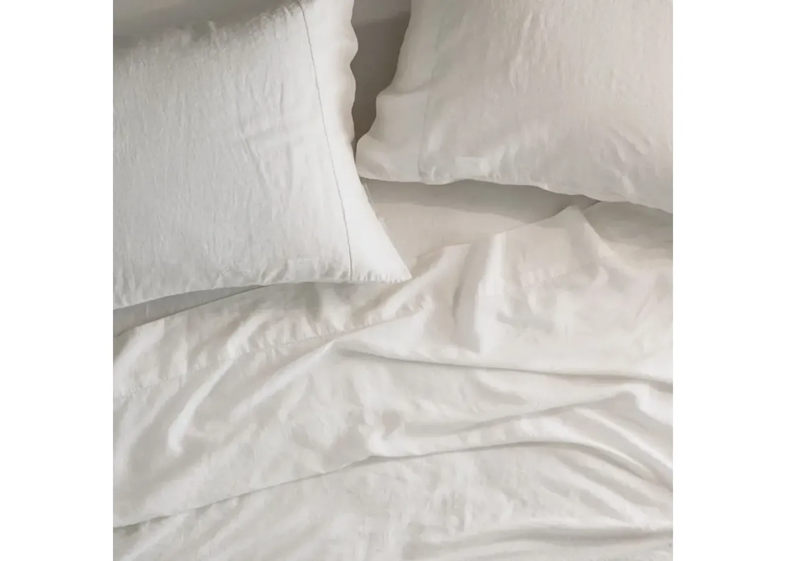 Madison Park Linen Blend Ivory 4PC Sheet Set