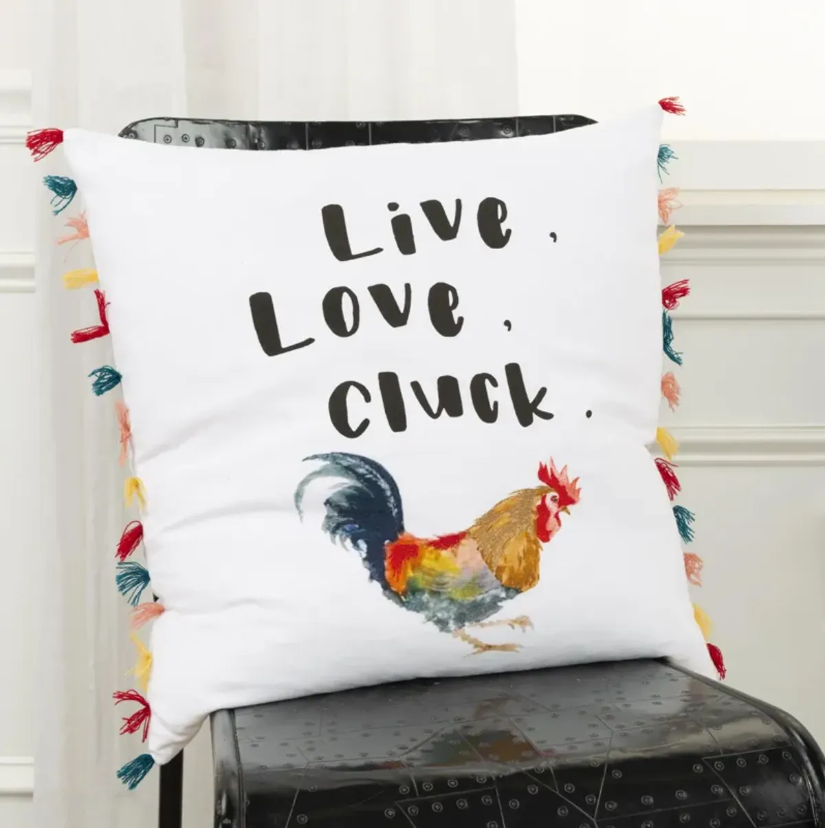 Back Talk Sentiment Red Pillow