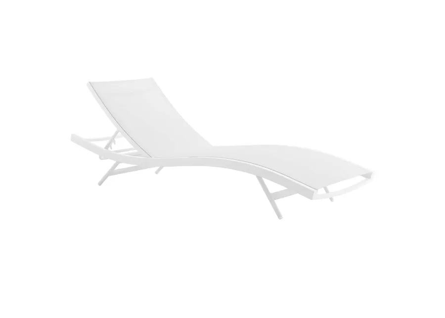 Glimpse Outdoor Patio Mesh Chaise Lounge Chair