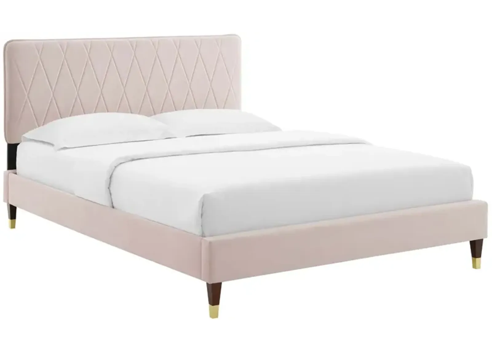 Phillipa Performance Velvet King Platform Bed