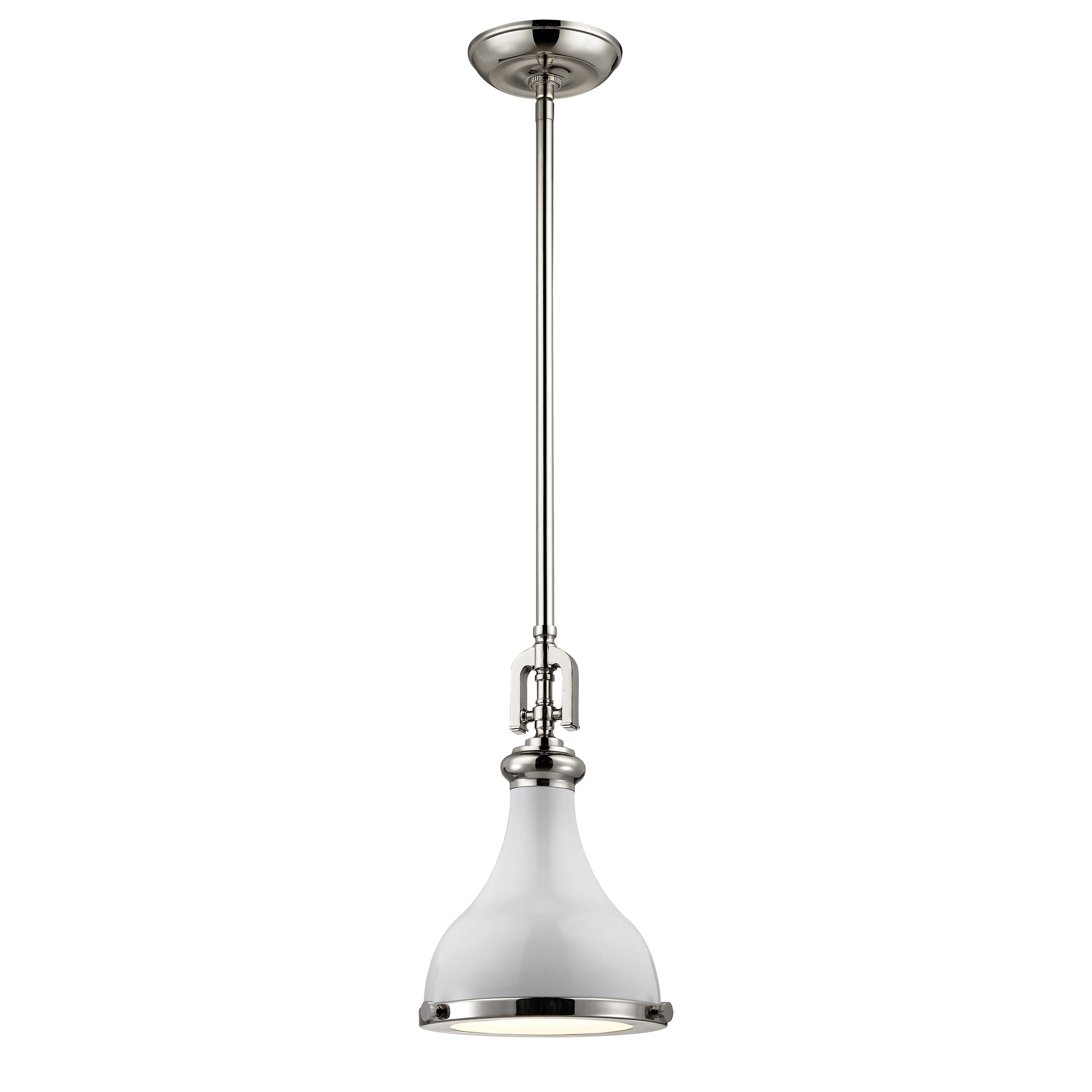 Rutherford 9" Wide 1-Light Mini Pendant - Gloss White