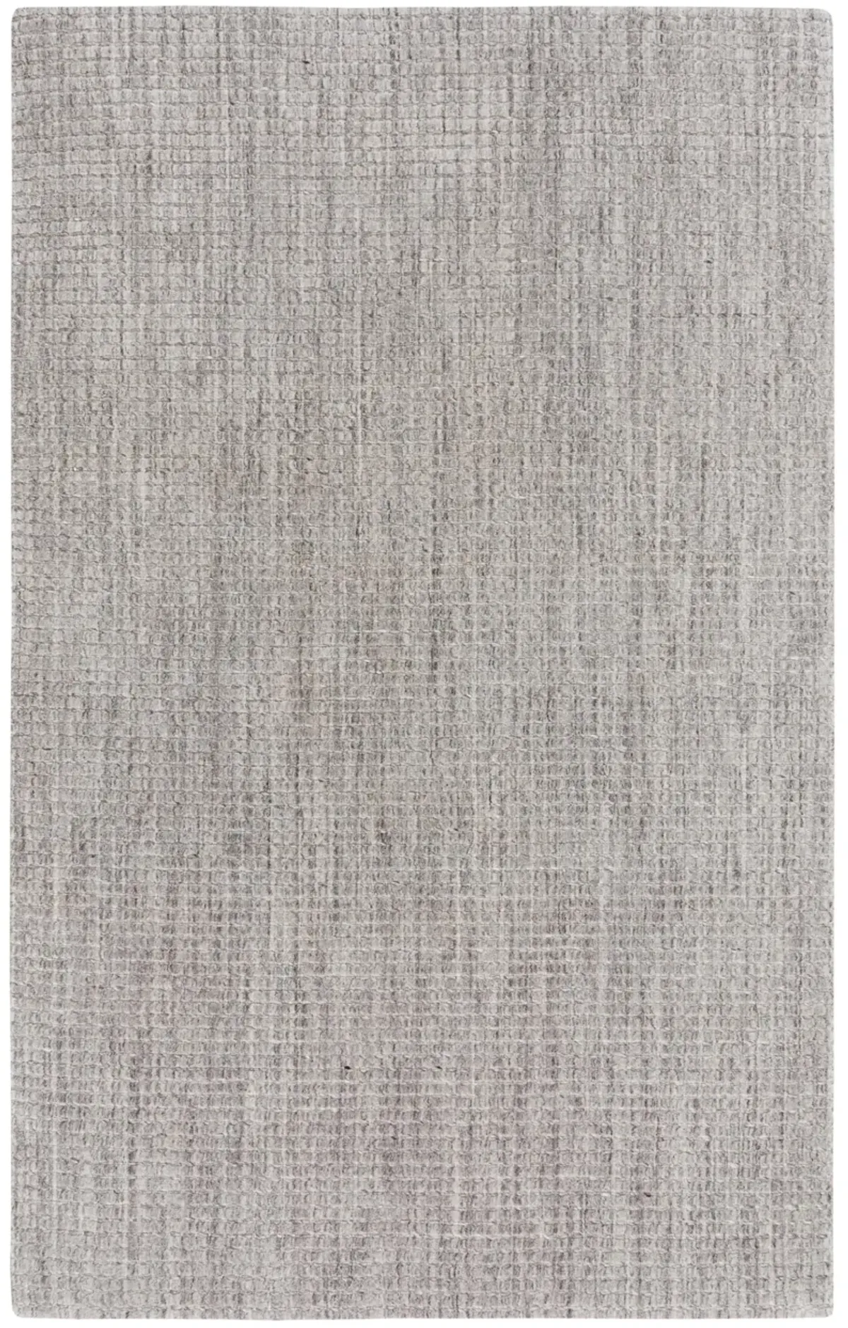 Cable Gray Solid Wool 5' x 7'6" Rectangle Rug