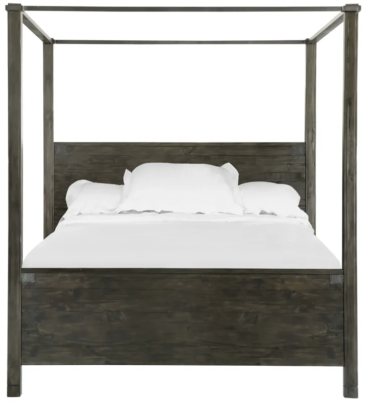 Abington Poster Bed in Weathered Charcoal