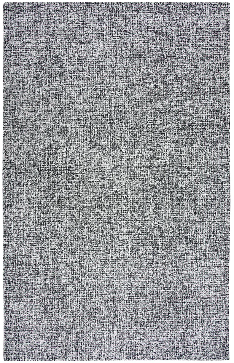 Brindleton Black/White Tweed Wool 10' x 14' Rectangle Rug