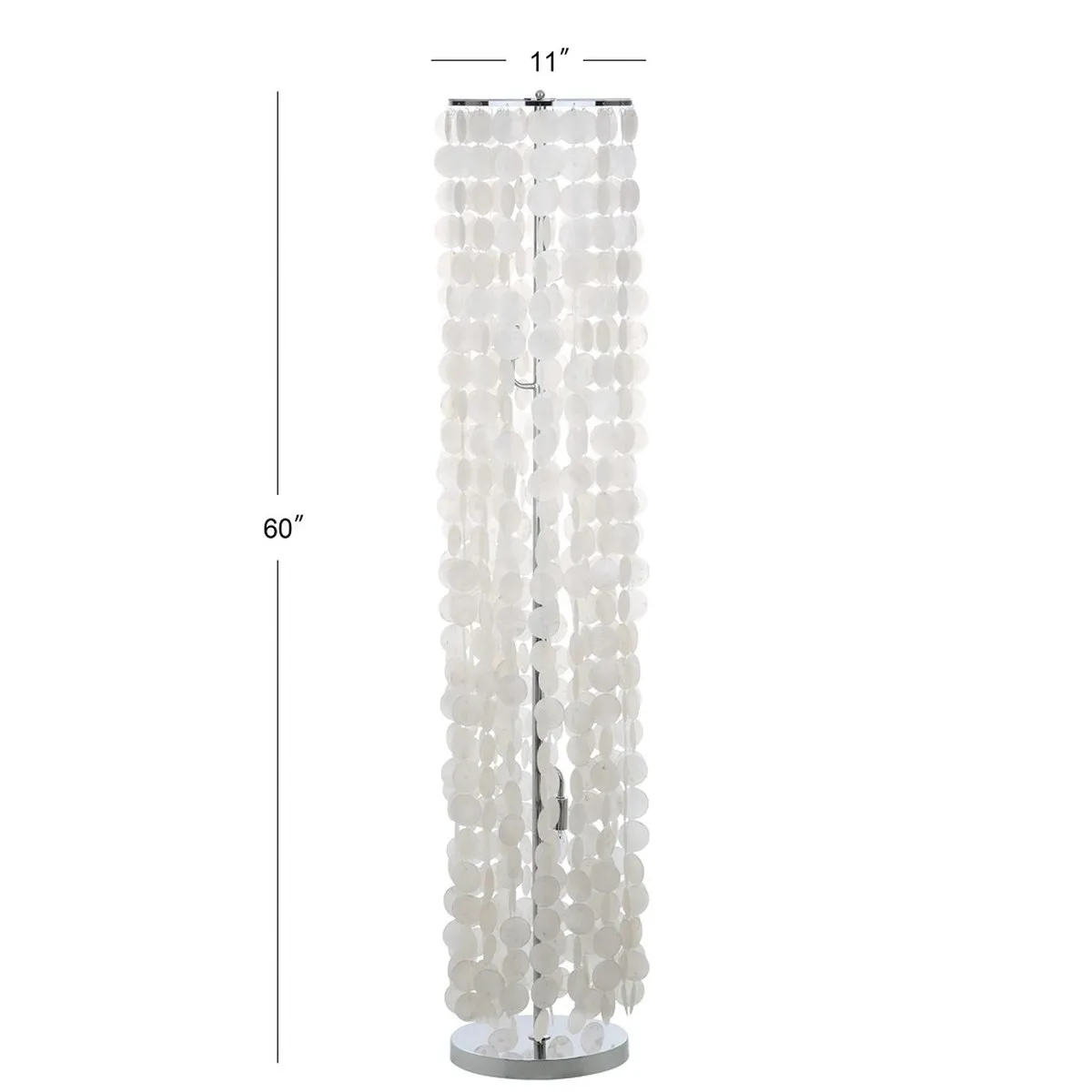 Illumina 3 Light Capiz 60-Inch H Floor Lamp