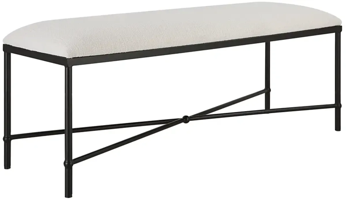 Avenham Black Framed Bench