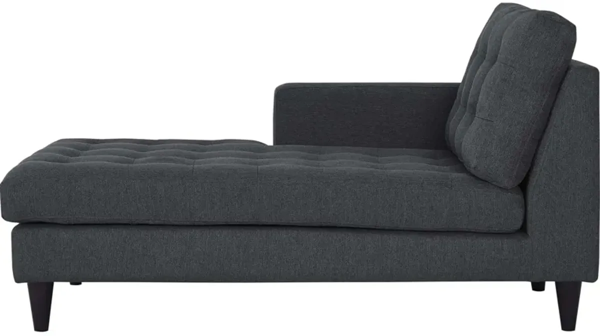 Empress Left-Arm Upholstered Fabric Chaise