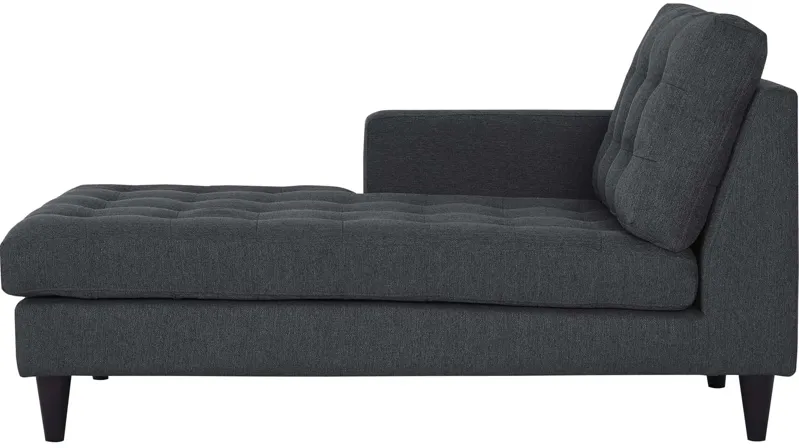 Empress Left-Arm Upholstered Fabric Chaise