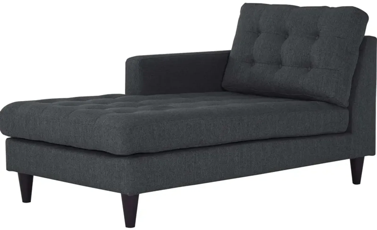 Empress Left-Arm Upholstered Fabric Chaise