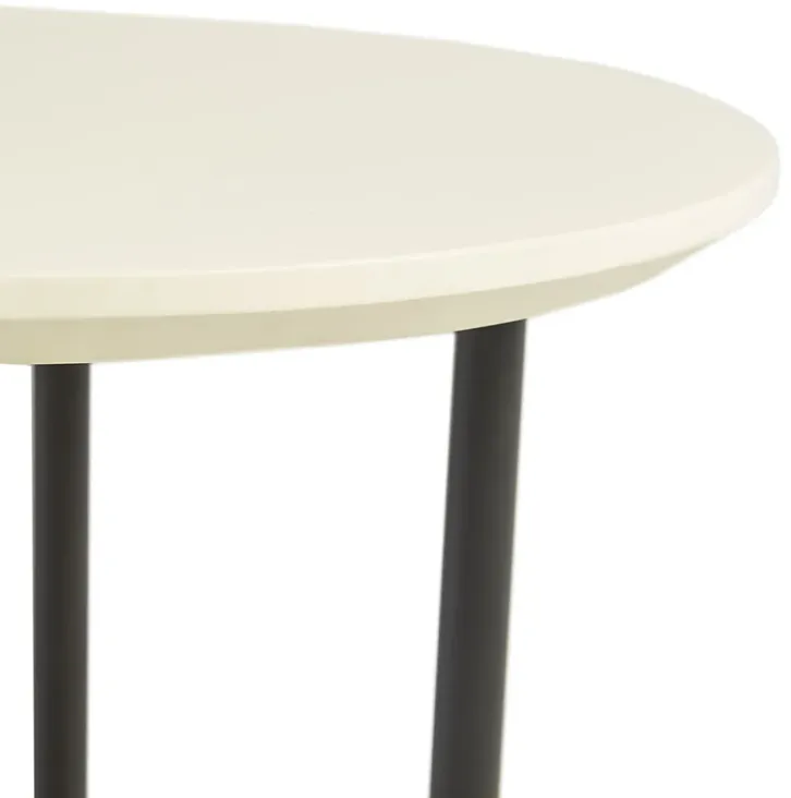 Madison Park Beaumont White/Natural End Table