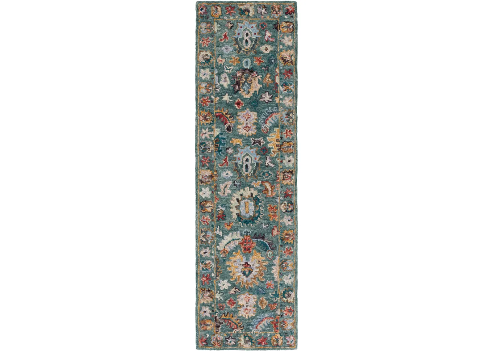 BLOSSOM 472 BLUE  2'-3' x 8' Runner Rug