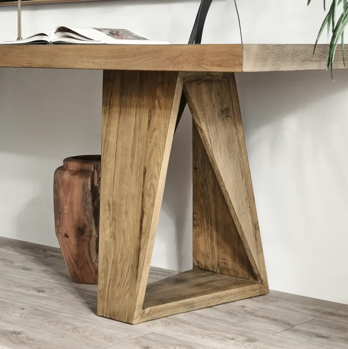 Arleth 94" Oak Console Table in Natural Oak